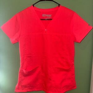 Greys Anatomy by Barco V-Neck Scrub Set - Bright Orange